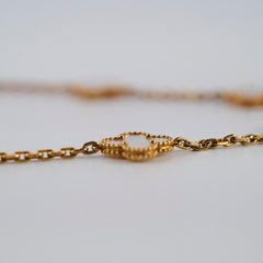 Van Cleef & Arpels Vintage Alhambra 10 Motifs White Mother of Pearl Necklace