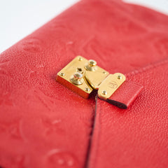 Louis Vuitton Metis Hobo Empreinte Leather Red