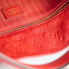 Louis Vuitton Metis Hobo Empreinte Leather Red
