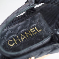 Chanel Raffia Sandals Black - Size 40