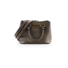 Prada Vitello Daino Shopping Tote Grey