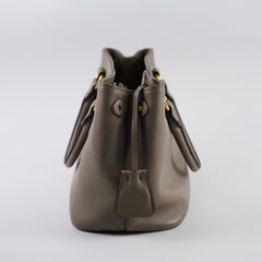 Prada Vitello Daino Shopping Tote Grey