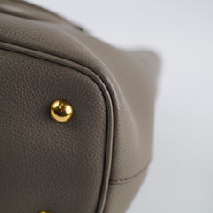 Prada Vitello Daino Shopping Tote Grey