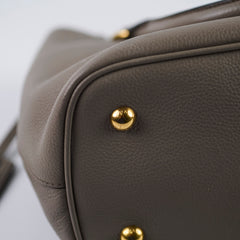 Prada Vitello Daino Shopping Tote Grey