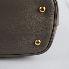 Prada Vitello Daino Shopping Tote Grey