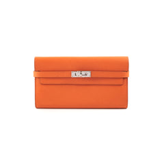 Hermes Kelly Wallet Orange