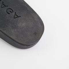 Balenciga Classis Logo Leather Slide Size 38