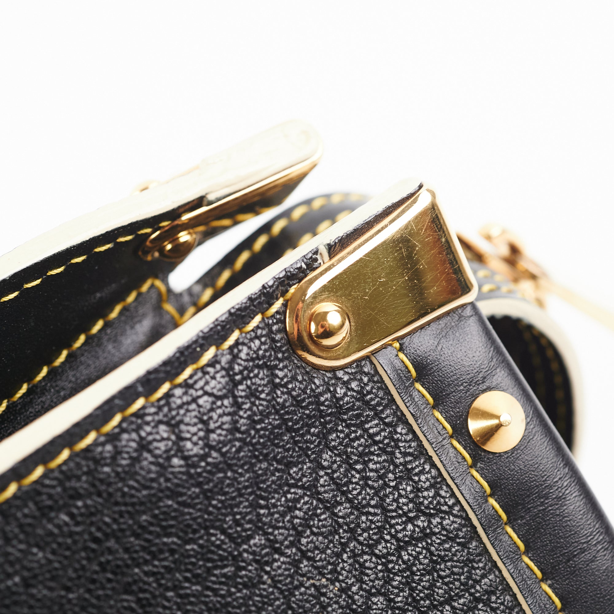 Louis Vuitton Black Suhali Leather L Epanoui GM Bag, - Depop