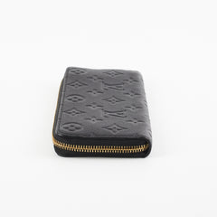Louis Vuitton Black Long Zippy Wallet