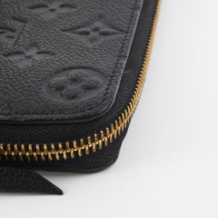 Louis Vuitton Black Long Zippy Wallet