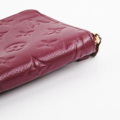 Louis Vuitton Long Wallet Burgundy Empreinte Leather