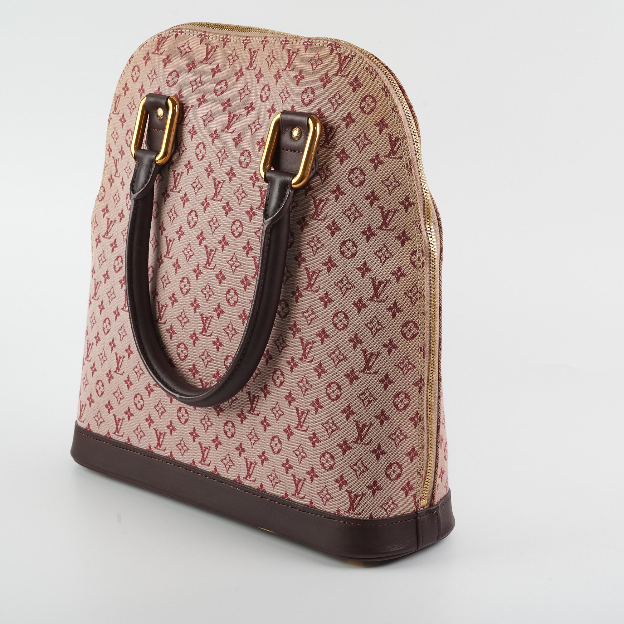Louis Vuitton Cerise Monogram Bordeaux Mini Lin Alma Haut Bag 862801