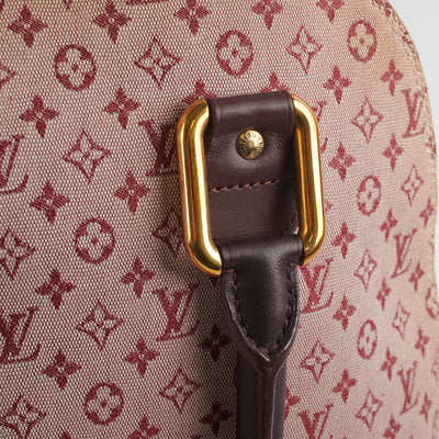 Louis Vuitton Burgundy Monogram Mini Lin Alma Haute 627lvs616