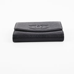 Chanel Caviar Timeless Wallet Black