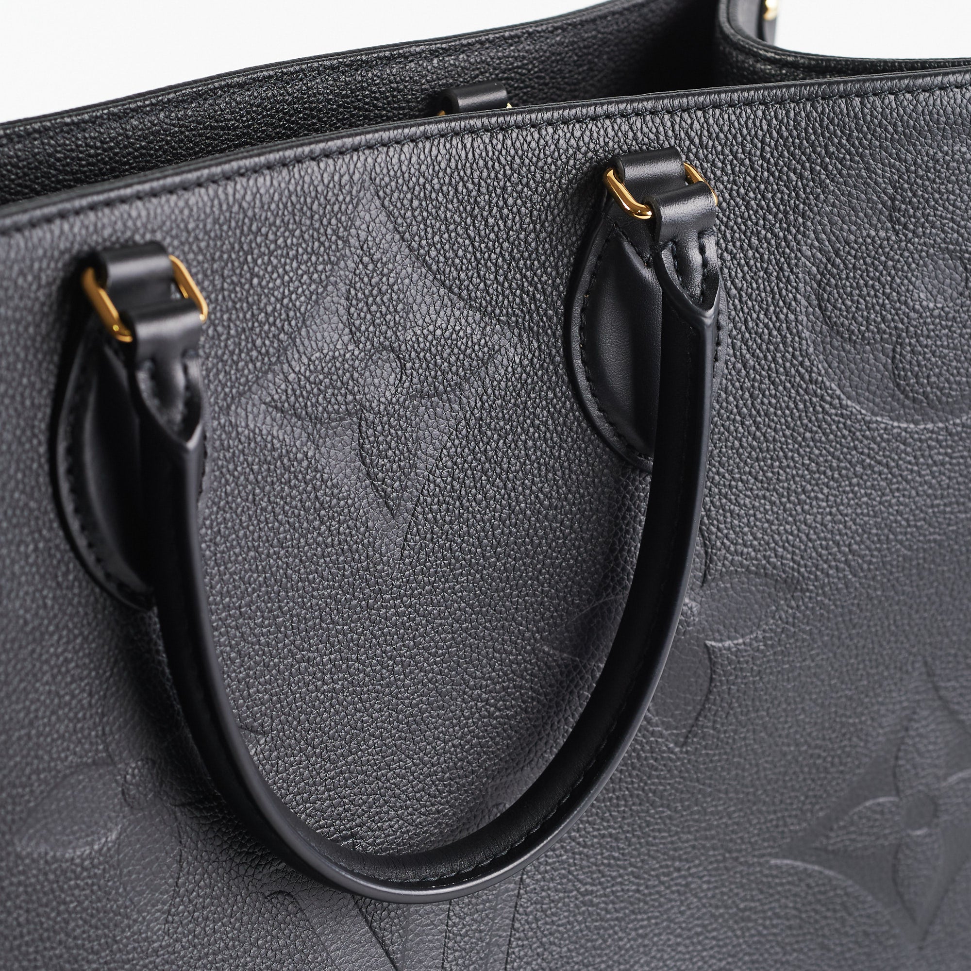 Comme des Garçons x Louis Vuitton Black Monogram Empreinte Bag with Holes  PM QJBIYO1DKF001
