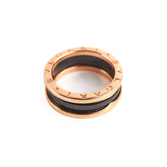 Bvlgari B.Zero Ring Black/Rose Gold (Size 59)