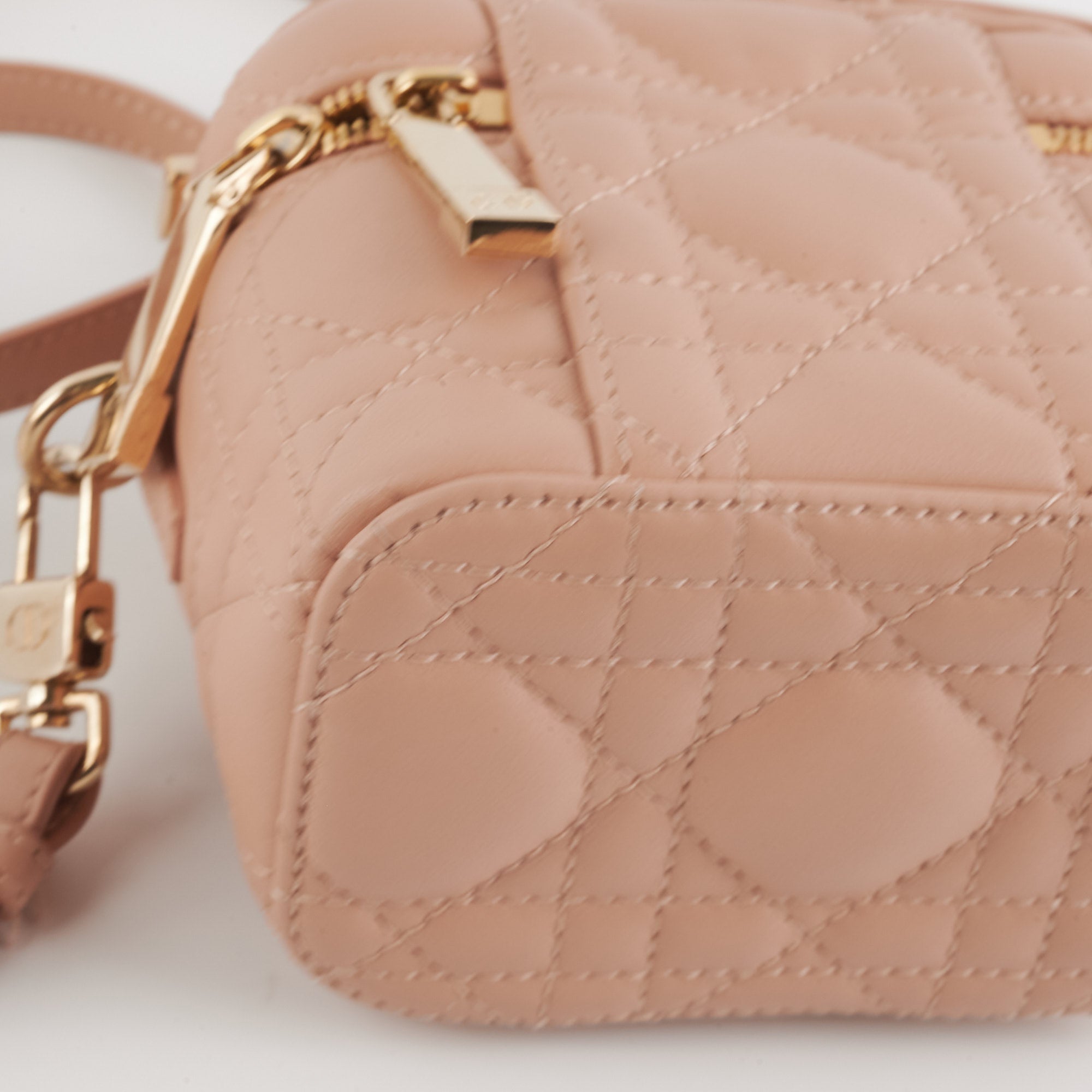 Dior - Lady Dior Micro Bag Rose des Vents Cannage Lambskin - Women