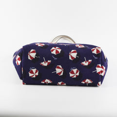 Gucci Nylon Tote Bag Umbrellas Navy Blue