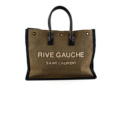 Saint Laurent Rive Gauche Tote Bag Black/Beige