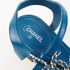 Chanel Sandals Blue (Size 39.5)