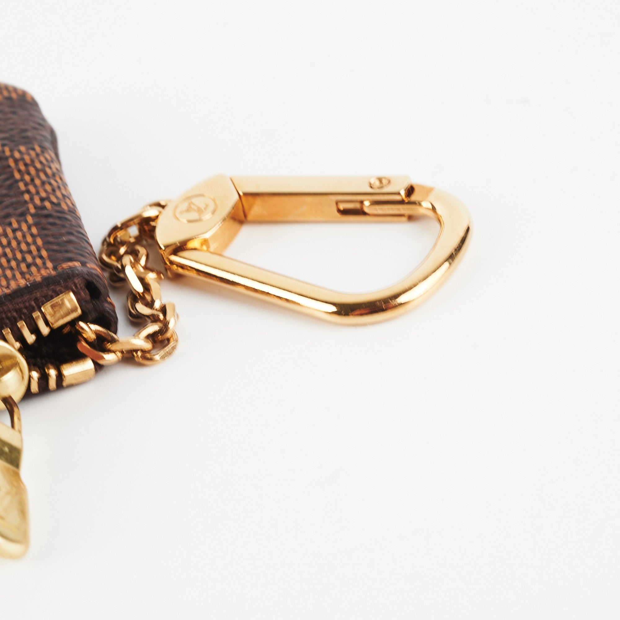 Louis Vuitton Damier Ebene Pochette Cles Key Pouch Keychain ref.348763 -  Joli Closet