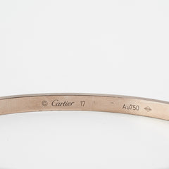 Cartier SM Love Bangle White Gold 17