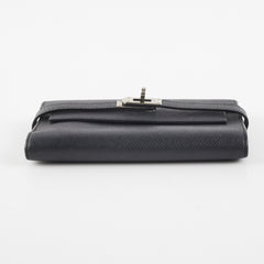 Hermes Kelly Compact Wallet Black