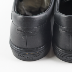 Saint Laurent Leather Sneakers Black 41