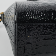 Givenchy Antigona Mini Croco Embossed Black