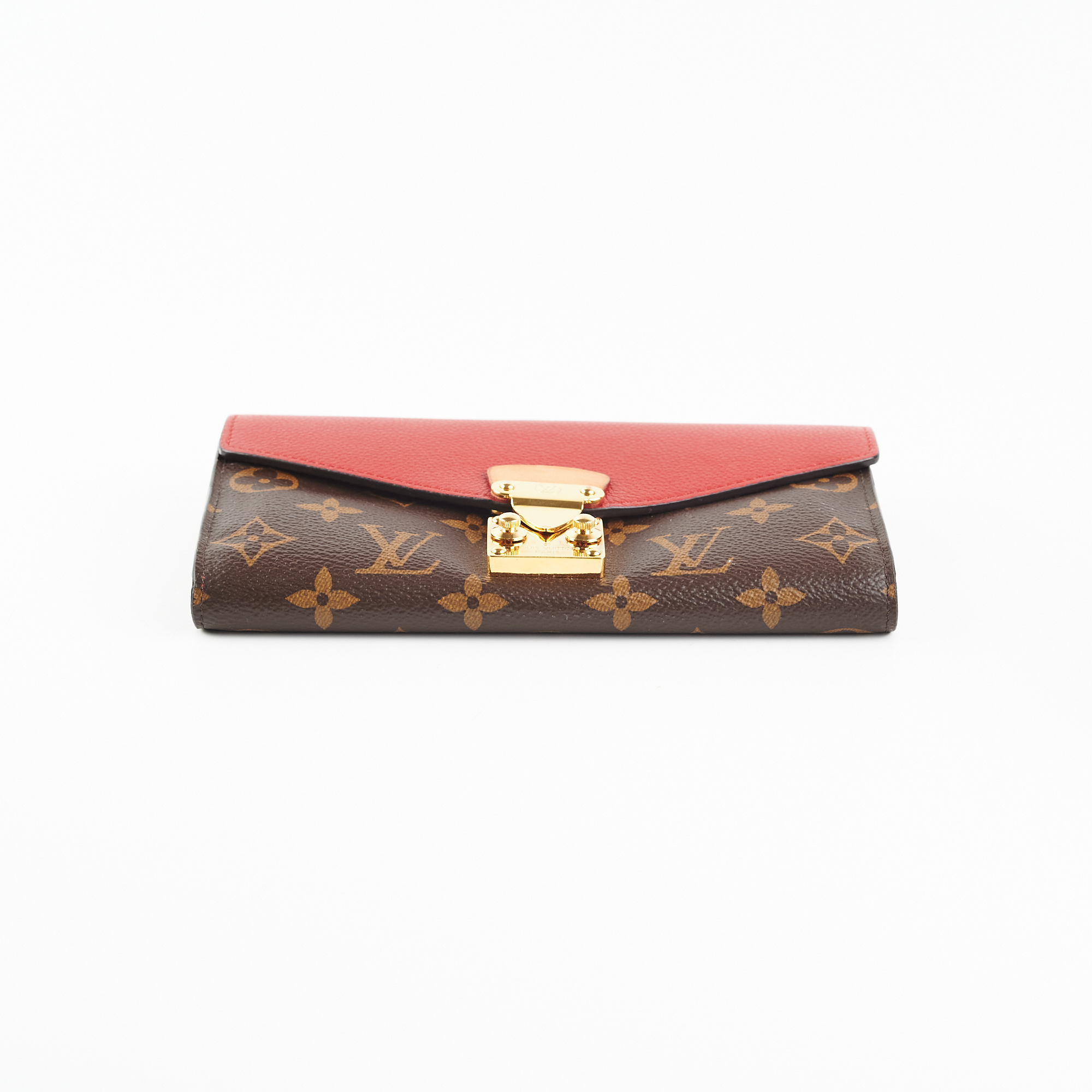 Pallas leather wallet Louis Vuitton Red in Leather - 34573712