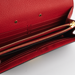 Louis Vuitton Bifold Pallas Wallet Red