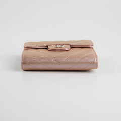 Chanel Compact Flap Wallet Rose Gold 17B
