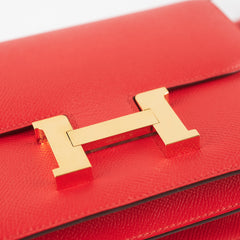 Hermes Constance 18 Rouge Tomate Stamp A