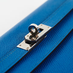 Hermes Kelly Wallet Epsom Blue Izmir (2015)