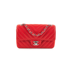 Chanel Mini Rectangular Cavair Red