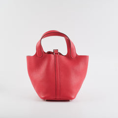Hermes 18 Picotin Framboise D Stamp