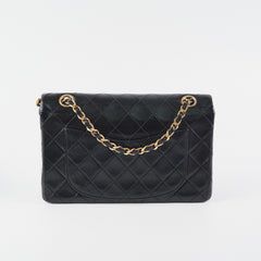 Chanel Vintage Quilted Small Classic Flap Black