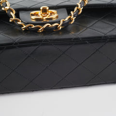 Chanel Vintage Quilted Small Classic Flap Black