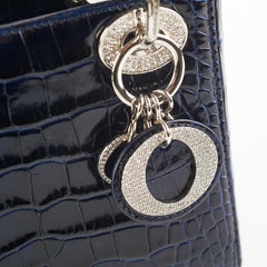 Dior Lady Dior Mini Navy Blue