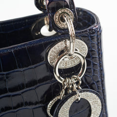 Dior Lady Dior Mini Navy Blue