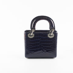 Dior Lady Dior Mini Navy Blue