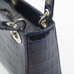 Dior Lady Dior Mini Navy Blue