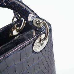 Dior Lady Dior Mini Navy Blue