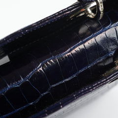 Dior Lady Dior Mini Navy Blue