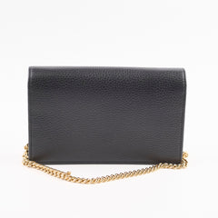 Gucci Black Wallet on Chain WOC