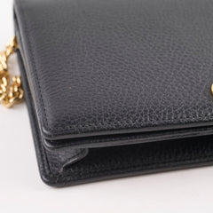 Gucci Black Wallet on Chain WOC