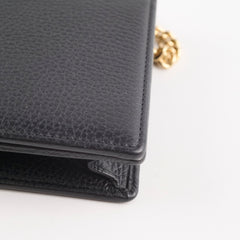 Gucci Black Wallet on Chain WOC