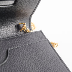 Gucci Black Wallet on Chain WOC