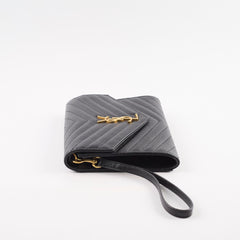 Saint Laurent Wristlet Clutch Black