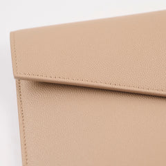 Saint Laurent Uptown Clutch Beige